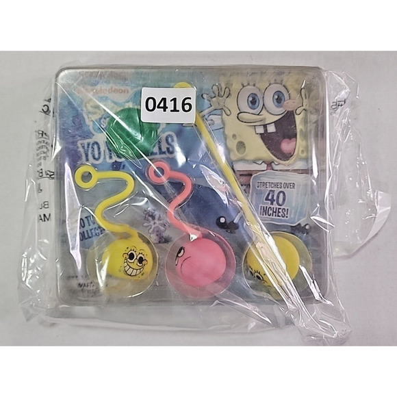 Vintage Vending Display Board Spongebob Squarepants Yo Yo Balls 0416 - Picture 2 of 2